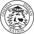 oneida indian nation logo in black and white