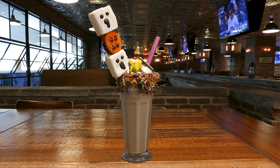 Halloween themed Boozy Milkshake with Alcohol