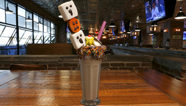 Halloween themed Boozy Milkshake with Alcohol