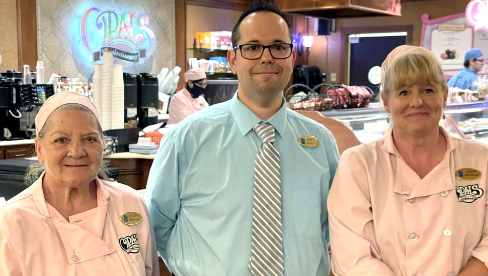 Smiling staff at Opals Confectionery & Bakery