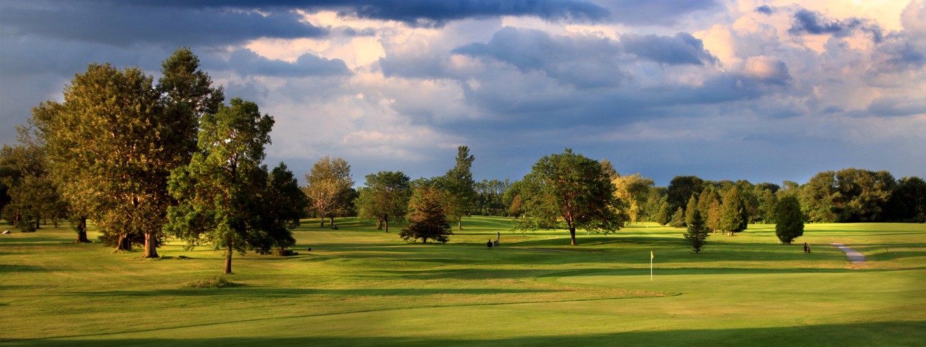 The greens of Pleasant Knolls golf course
