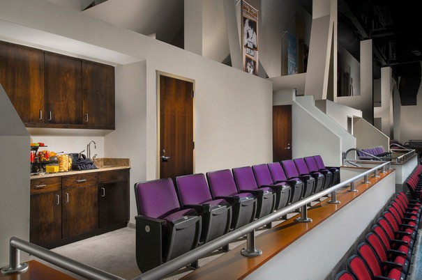 performing arts stadium seating in private viewing box