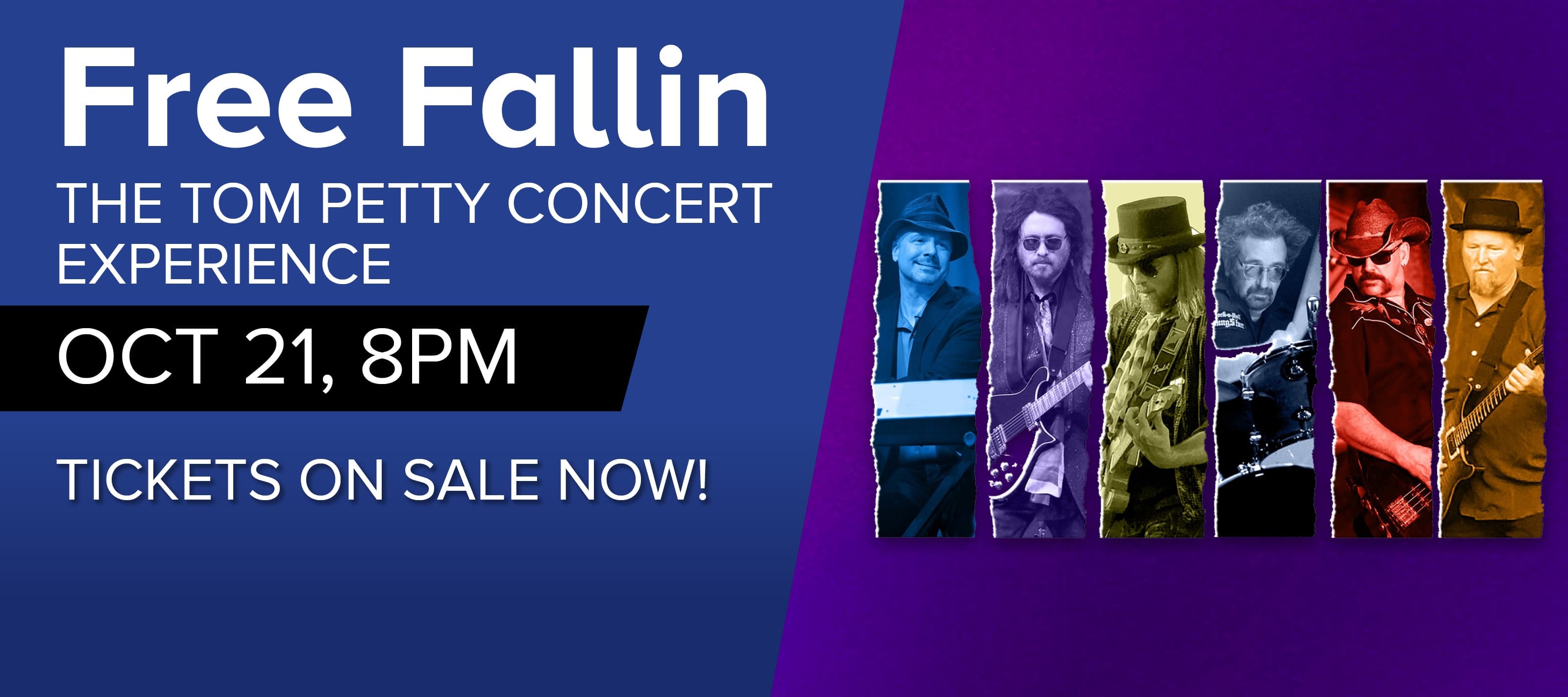 Free Fallin The Tom Petty Concert Experience Oct 21 8pm Tickets on sale now