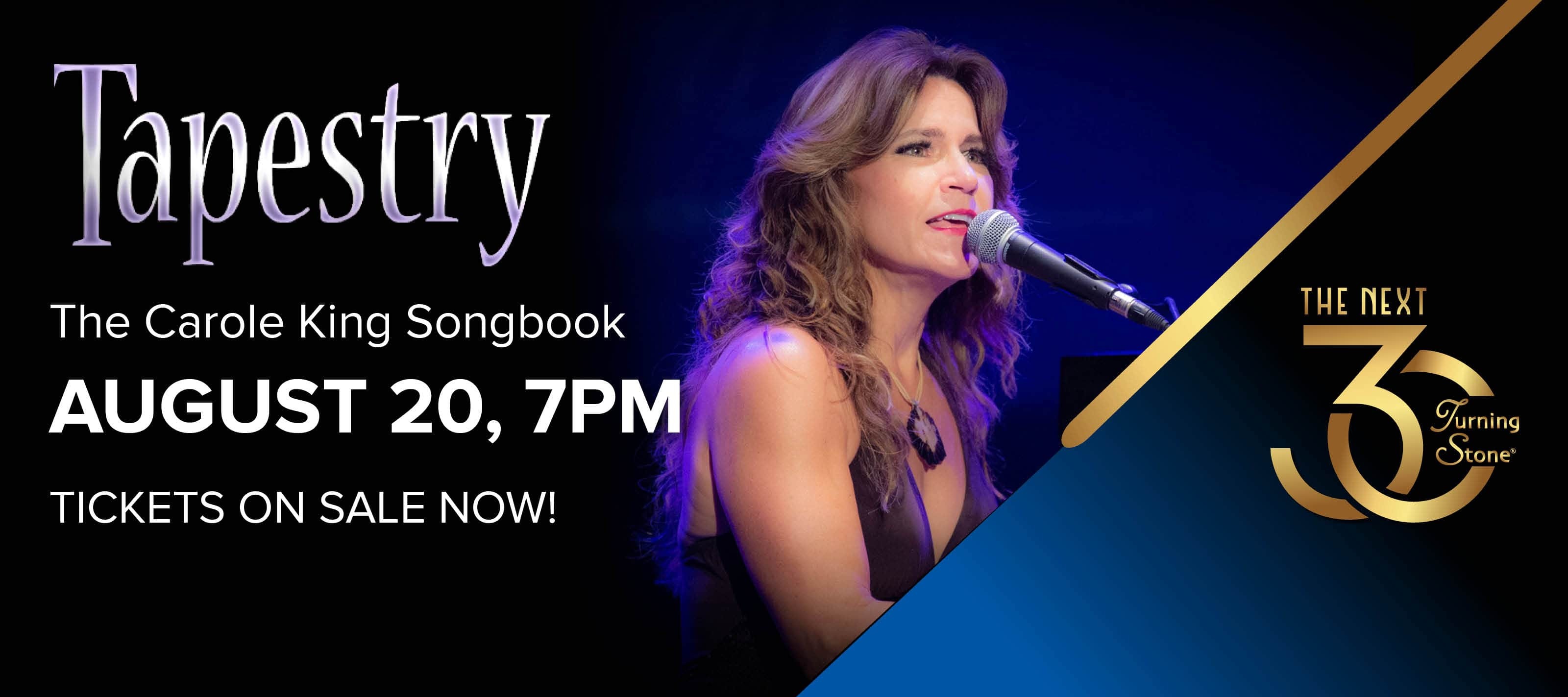 Tapestry The Carole King Songbook August 20 7pm Tickets On Sale Now