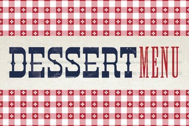 Dessert Menu