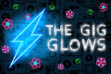 The Gig Glows Neon Blue