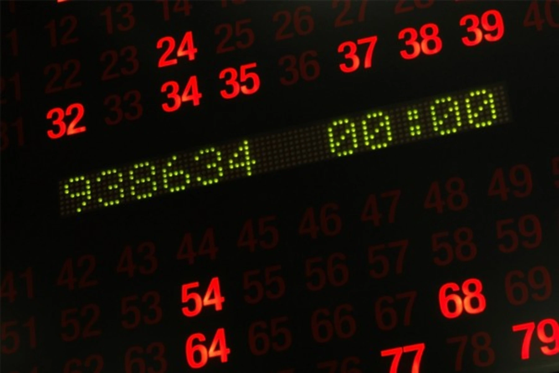 Keno Numbers Screen