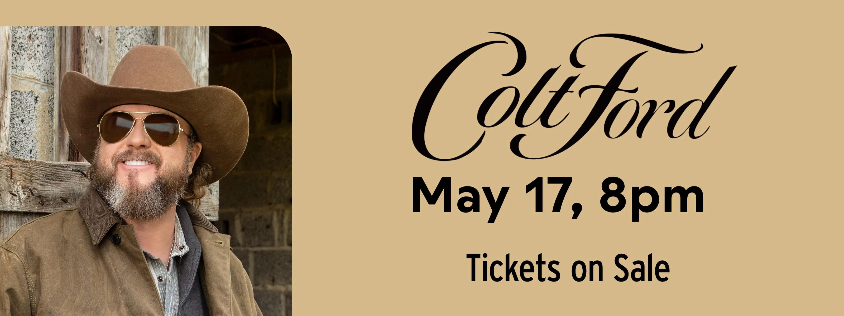 Colt Ford May 17 @ 8:00pm