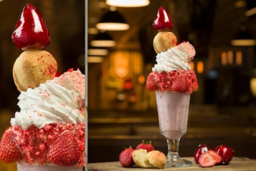 Strawberry Shortcake Boozy Milkshake
