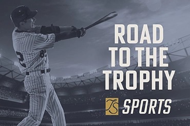Baseball player swinging a baseball bat