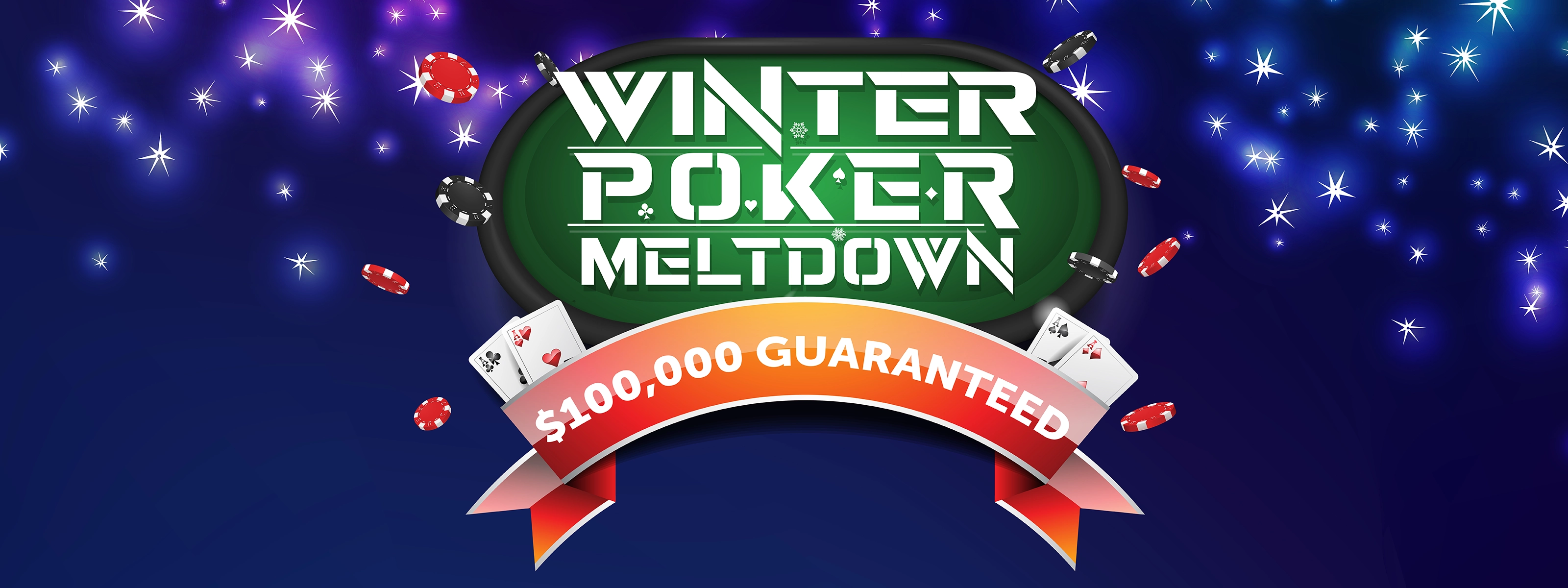 Playing cards on gaming table inside The Poker Room at Turning Stone Casino