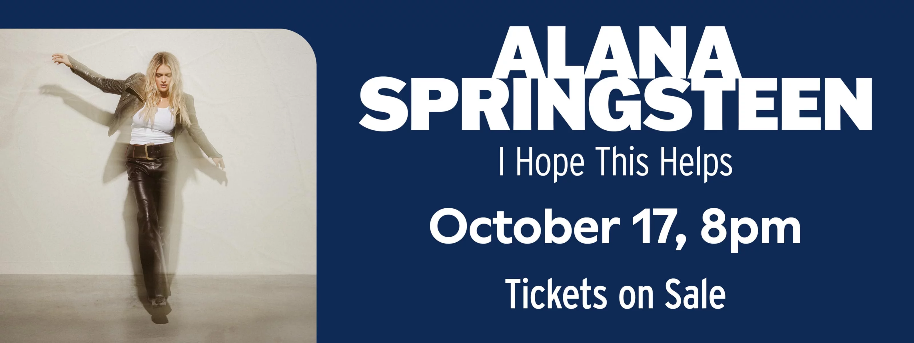 Alana Springsteen October 17 at 8pm