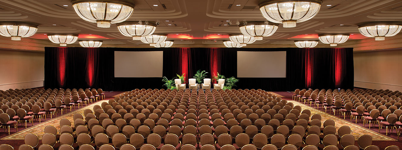 The Conference Center at Turning Stone Auditorium set up