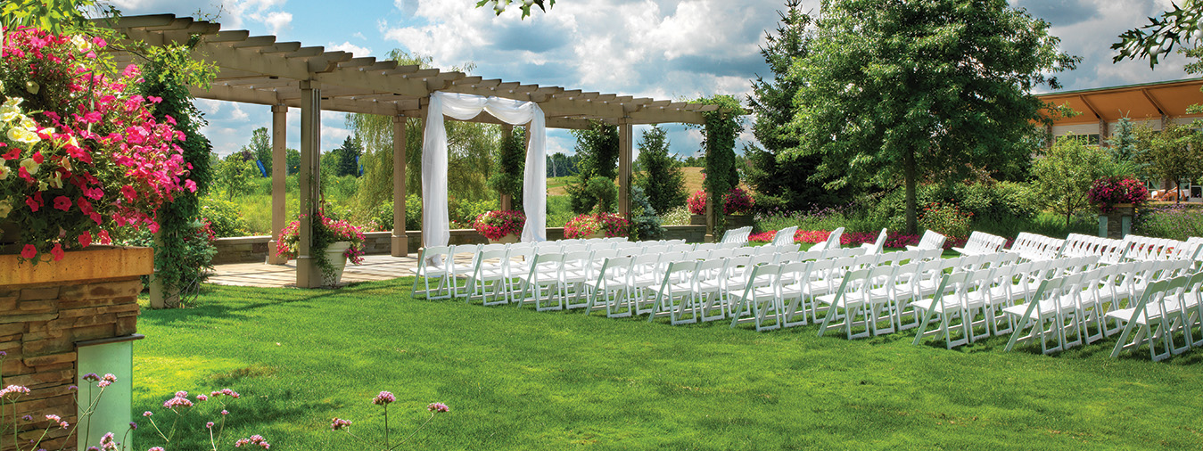 Outdoor Ceremony set up on The Great Lawn