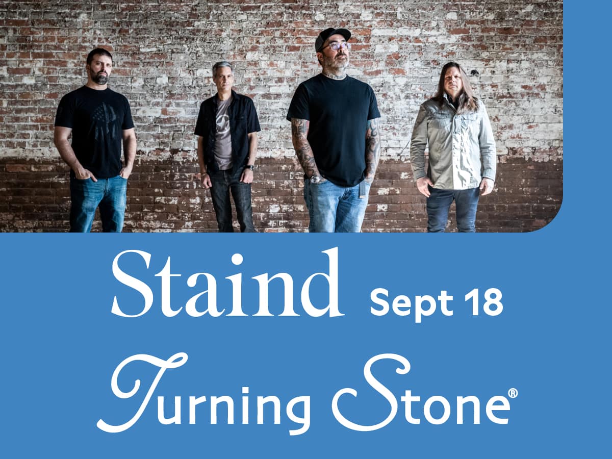 
STAIND September 18 at 8pm