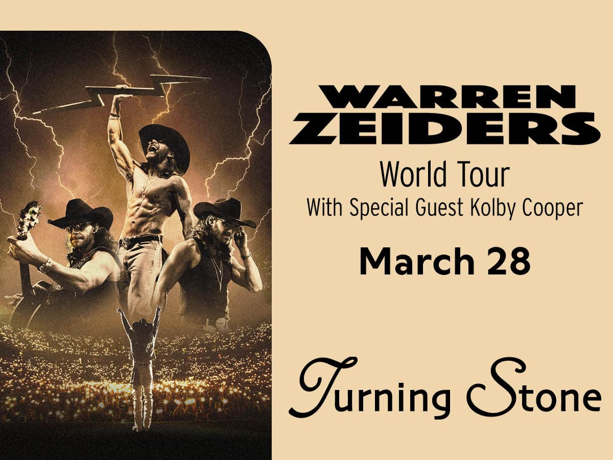 Warren Zeiders World Tour 2026 March 28 at 7:30pm