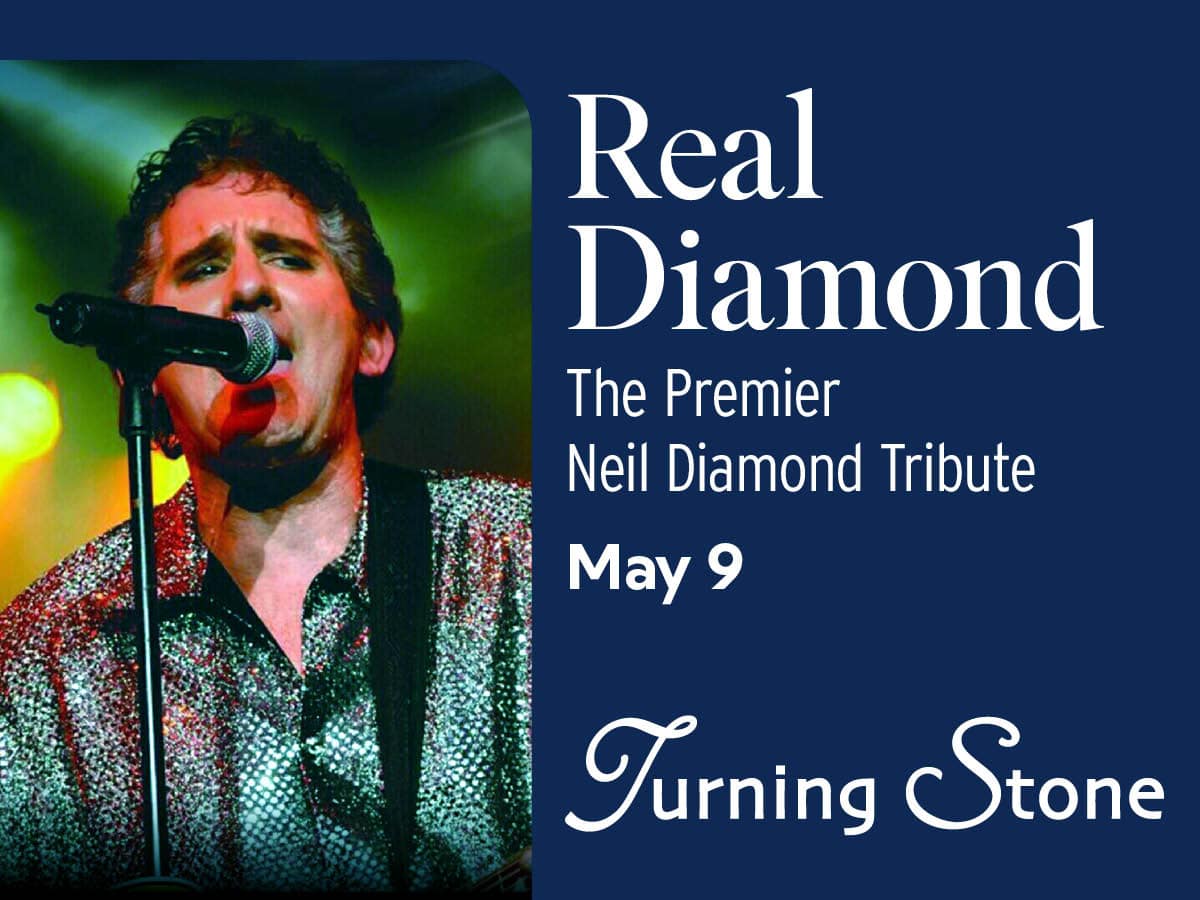 Real Diamond – The Premier Neil Diamond Tribute Band May 9 at 8pm