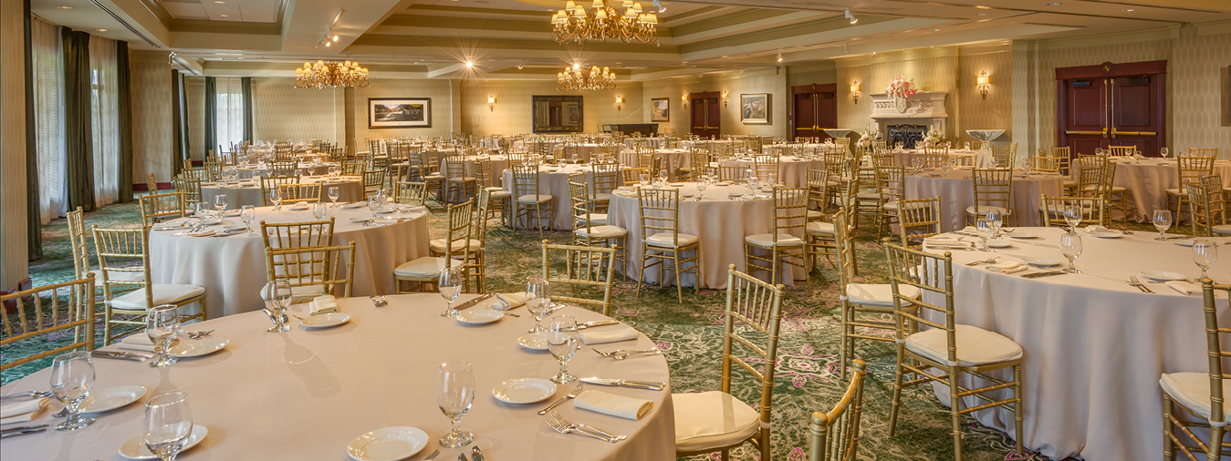 The Shenendoah Clubhouse Banquet Rounds Set Up