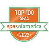 Spas of America Top 100 Spa 2022 award badge