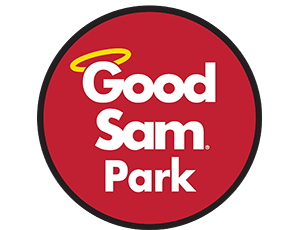 Good Sam Park badge, red