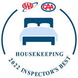 AAA and CAA 2022 Inspector's Best Housekeeping award-winner badge