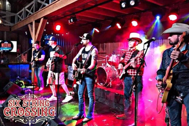 Six String Crossing Band Photo with logo