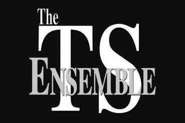 The TS Ensemble Black and White Logo