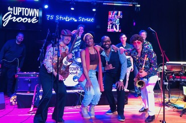 Uptown Groove Band Image on Stage
