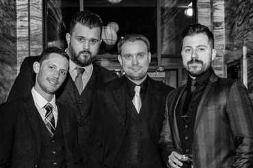 Last Left Band Photo Black and White