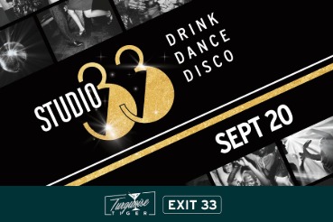 Studio 33: ’70s Disco Dance Party Saturday, September 20