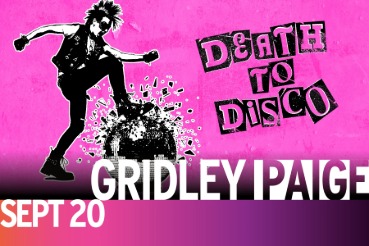 Death to Disco Pop Punk Party With Gridley Paige September 20