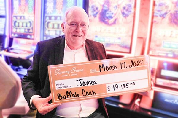James won $19,125 on Buffalo Cash