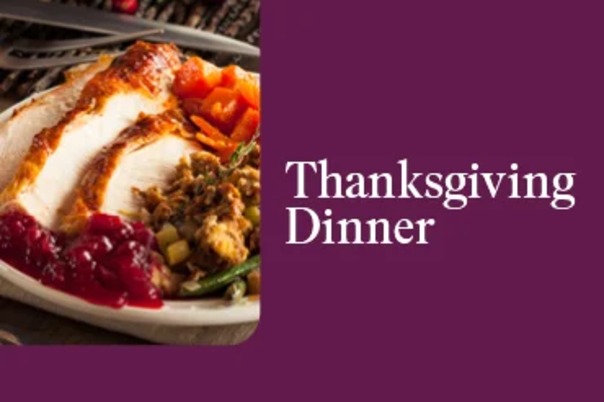 Thanksgiving dinner plate with turkey, cranberry, carrots, and stuffing