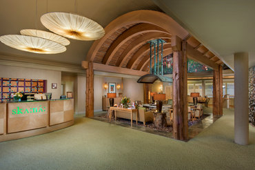 front desk of Skana spa at Turning Stone Resort Casino