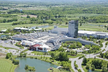 Aerial view of the Turning Stone Resort Casino property