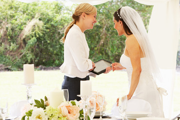 A Wedding Planner and a Bride